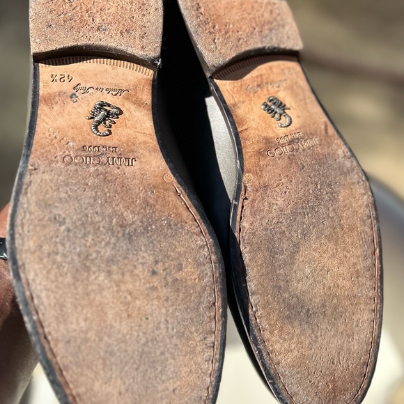 NW Jimmy Choo Italy 🇮🇹 Made💯Leather Loafers Sz 9.5/42.5 - Picture 7 of 9